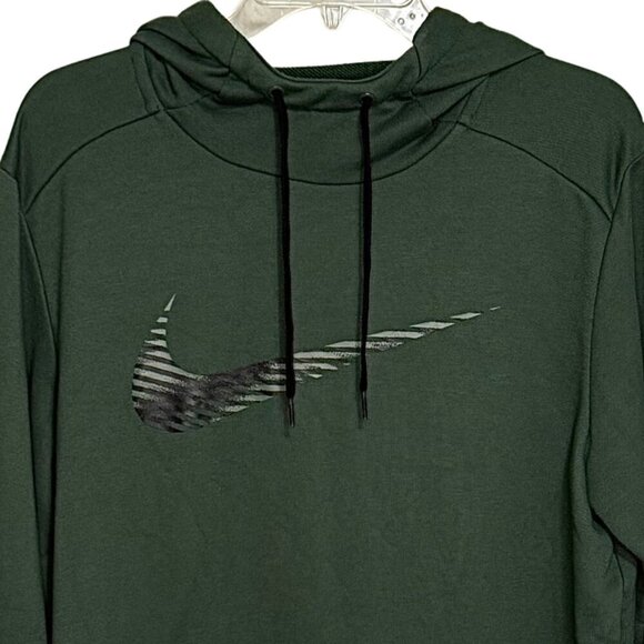 Mens Hunter Green Nike Sports Hoodie - Size Large - Picture 2 of 6